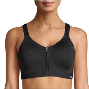 Layer8 Sports Bra Zip Front Closure Size S (32-34 A/B) Style# LWB0081-1 NWT